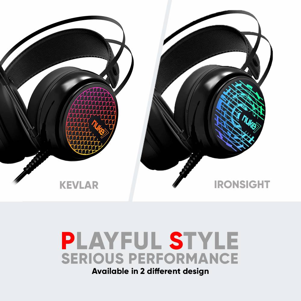 Armaggeddon Nuke 7 Gaming Headphones with Mic (7.1 Surround) 7 Colour