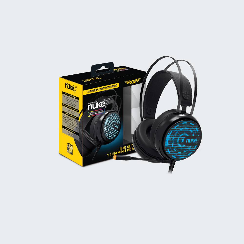 Armaggeddon Nuke 7 Gaming Headphones with Mic (7.1 Surround) 7 Colour