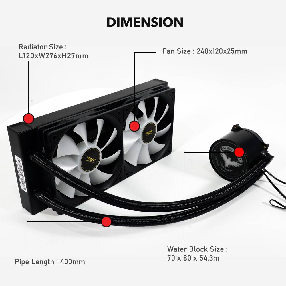 Armaggeddon Deep Freeze 240 CPU Liquid Cooler