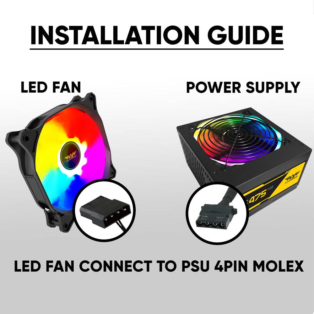 Armaggeddon CORE12 LED PC Cooling Fan